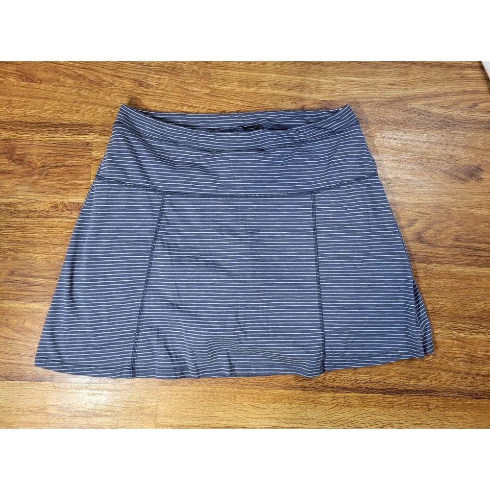 Toad & Co Sereena Samba Skort Blue Stripe Size Large